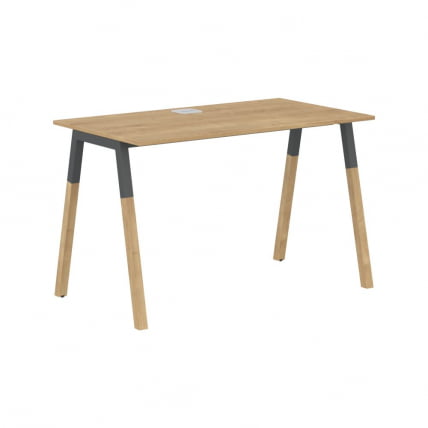 Стол письменный Forta FST 1167 Дуб Гамильтон Черный графит_0