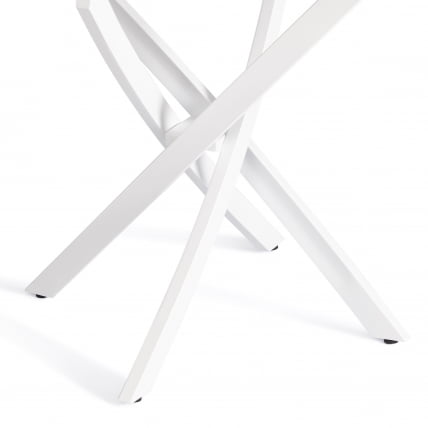 Стол MANZANA ЛДСП/HPL/металл, 80 х 80 х 75 см, Мрамор светлый/белый_3