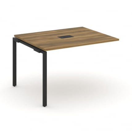 Проходной наборный элемент переговорного стола CONCEPT CN.NPRG-012 Сандал Янтарный Черный_0