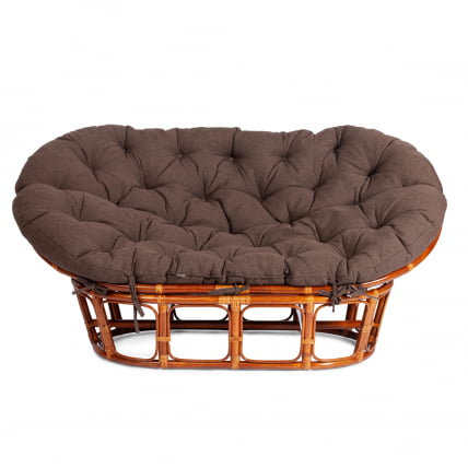 Диван MAMASAN/МАМАСАН 23/02 W /с подушкой/ подушка 182х119 см, 169х102х80 см, Cognac (коньяк), ткань, коричневый, 3М7-147_2