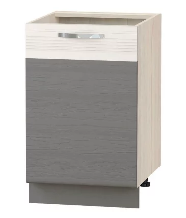 Напольный шкаф (лев/прав) Графит 74.61 Сосна Астрид/Ваниль/Графит_0