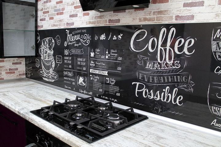 Глянцевый фартук (КОМПОЗИТ) KM 33_1