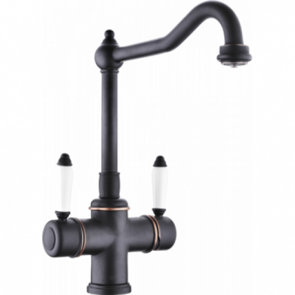 Смеситель Omoikiri Tottori-Orb Латунь/Античная Бронза_0