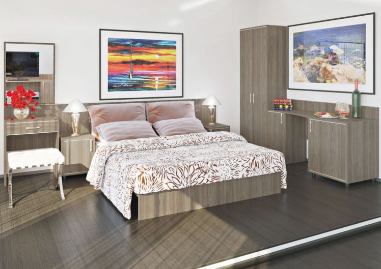 Тумба с полкой и бортиком (правая) LIGHT С-Т-60 Пр Вяз Благородный_1