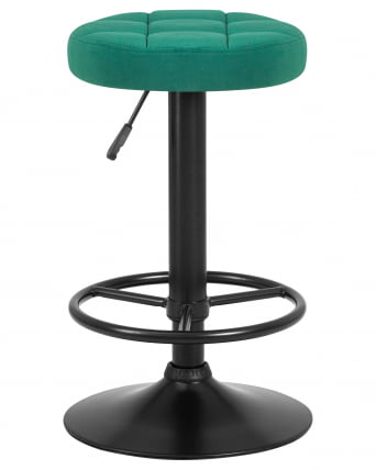 Табурет барный DOBRIN BRUNO BLACK велюр Зеленый MJ9-88_0