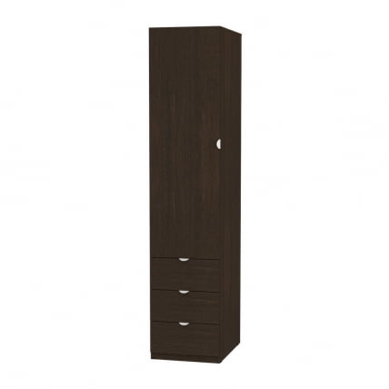 Шкаф распашный Риал(H19)198х45х45ручкаторцеваяTR-2(Венге)_0