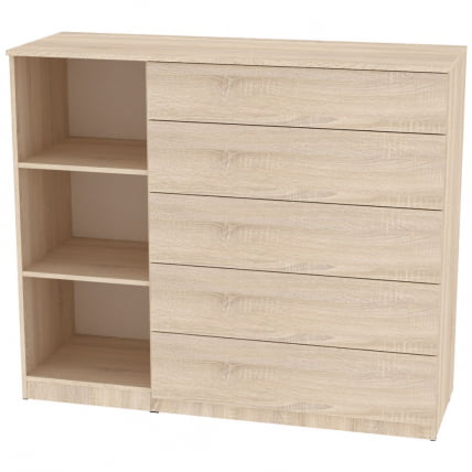 Комод Калисто(K38)1147х1352х468PUSHtoOPEN(ДМ)_1