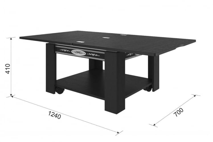 Стол-трансформер Адам 1 CZ-015 белый рамух/белый рамух_4