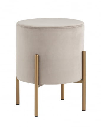 Пуф Кейси велюр Светло-серый_0