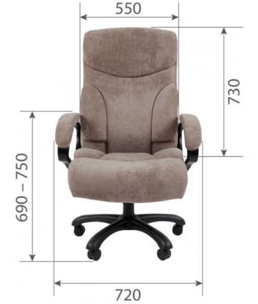 Офисное кресло CHAIRMAN HOME 401 Темно-бежевый_3