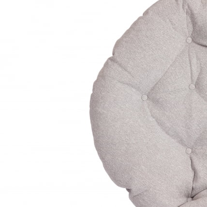 Кресло CLOUDE HOME рогожка/металл, 97х98х90-96см, серо-бежевый, 3M 16/2_8