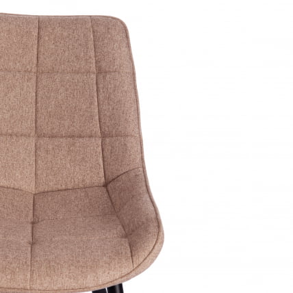 Стул ABRUZZO ( mod. 8060 ) / 1 шт. в упаковке металл,ткань, 42 х 60 х 84 х 49 см, ткань: серо-бежевый, ножки: черный_5