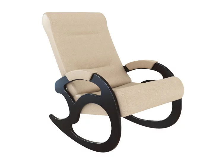 Кресло-качалка Кемпинг Вилла экокожа Крем_0