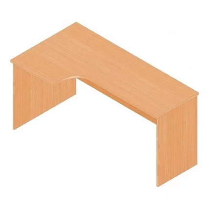 Стол компьютерный угловой Р.РС-16 (левый) дуб молочный_0