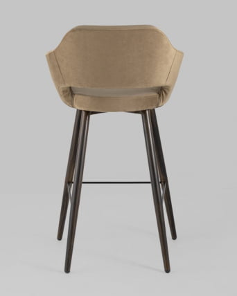 Стул барный Саймон Б велюр Капучино_4
