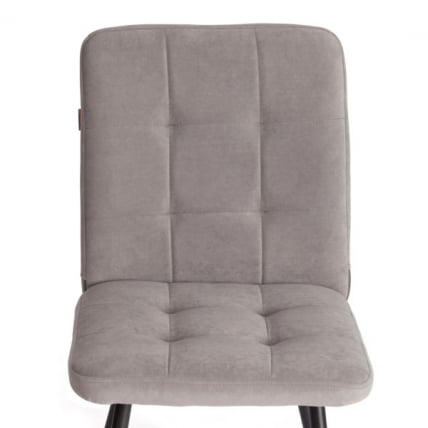 Стул обеденный Medeo LT, флок , серый/черный, 29, 45х56х89 см_4