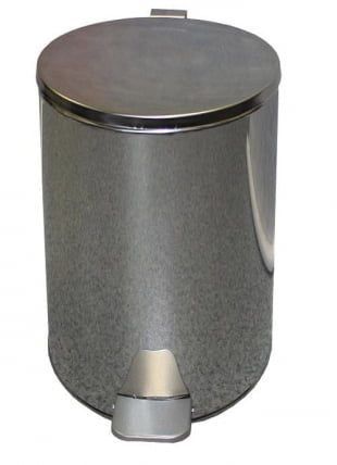 Урна с педалью 20 л (хром)_0