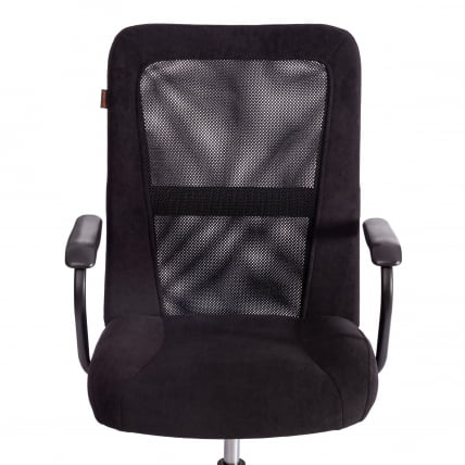 Кресло STAFF флок/ткань, черный, 35/W-11_5