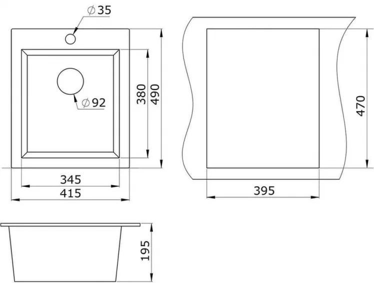 Кухонная мойка GRANULA 4201 Пирит_1