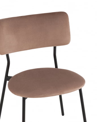 Стул Амелия велюр коричневый_6