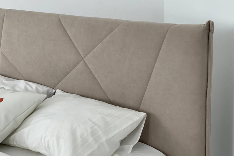 Кровать 0.9 Бест с подъем. механизмом ZP.KM0.9-02 капучино (велюр)_3