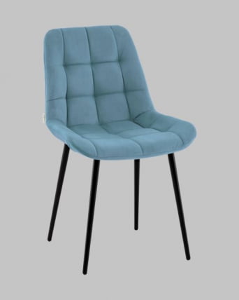 Стул Флекс N велюр пыльно-голубой_0