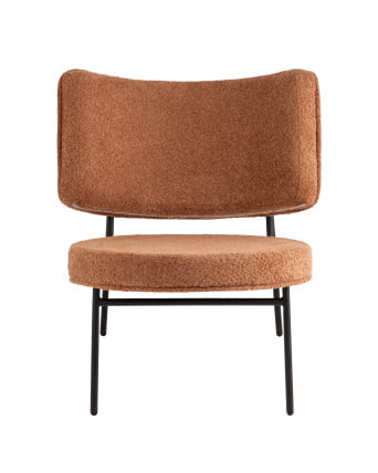 Кресло District Lounge букле Терракотовый_1