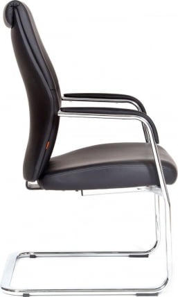 Кресло для посетителя CHAIRMAN VISTA V кожа Черный_2