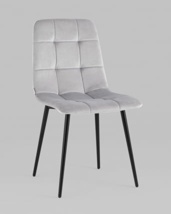 Стул Одди велюр Светло-серый_1