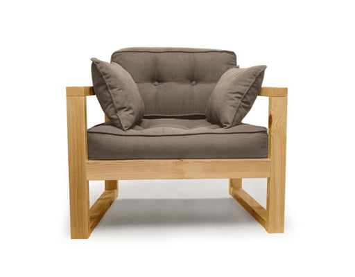 Диван одноместный DEmoku Д-1 бежевый_натуральный_0