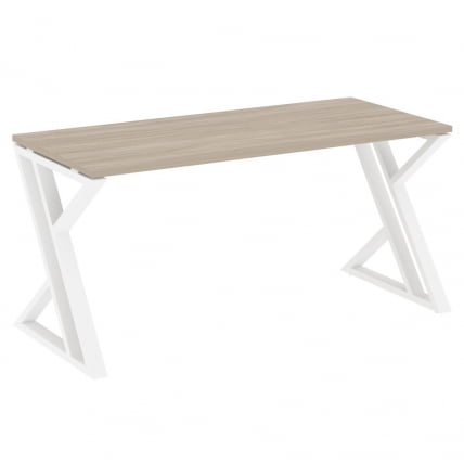 Стол рабочий LOFT VR.L-SRZ-4.7 Металл белый Дуб Аттик_0