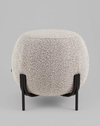 Пуф Флик new ткань букле серо-бежевый_1