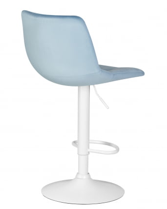 Стул барный DOBRIN TAILOR WHITE (пудрово-голубой велюр (MJ9-74)) 2 шт_4