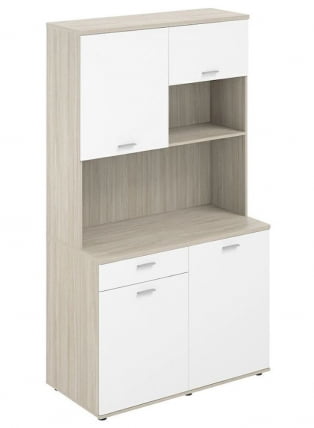 Офисная мини-кухня с ящиком Sigma SSG.1002.OL.WH Дуб светлый Белый_0