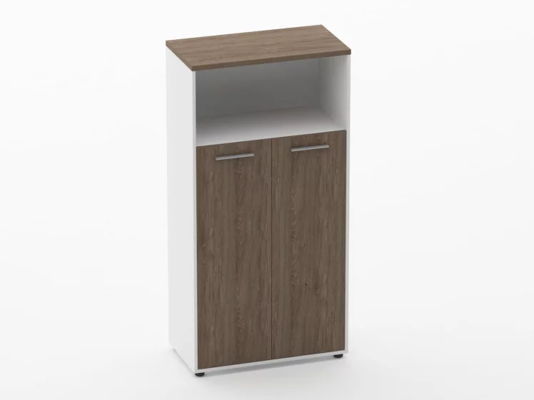 Шкаф 3 широкий закрытый с нишей Deka 10.16.131 Дуб Верцаска/Белый_0