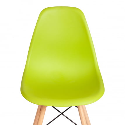 Стул CINDY (EAMES) (mod. 1801) дерево бук/металл/сиденье пластик, 45x51x82 см, Olive (оливковый)_5