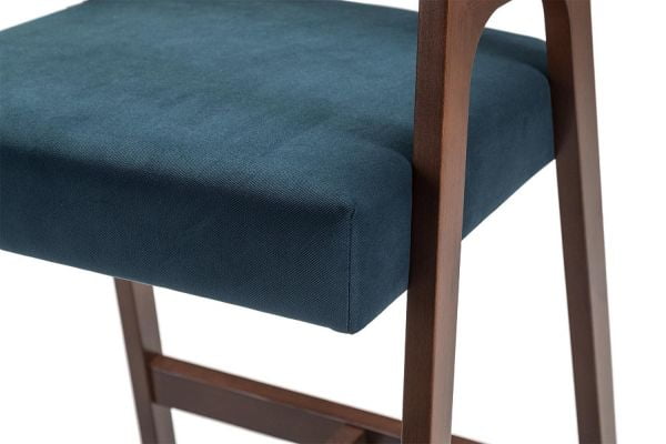 Кресло барное Baxter Б Blue/Темный орех_6