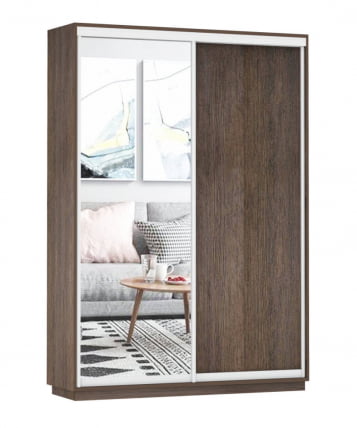 Шкаф-купе двухдверный Экспресс Дуо Медиум 1600х2200h Венге_0