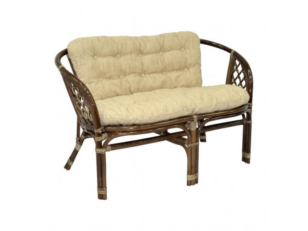 Диван Багама 2х местный, подушки светлые Bahama7 молочный шоколад_0