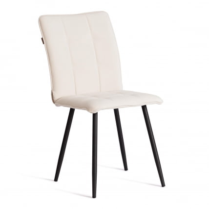 Стул обеденный Bari Bari LT, велюр, молочный/черный, 4, 41х55х89 см_0