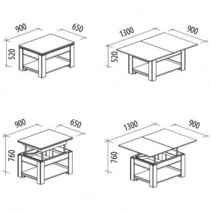 Стол журнальный Агат 24.10 Кобург-Ваниль_5
