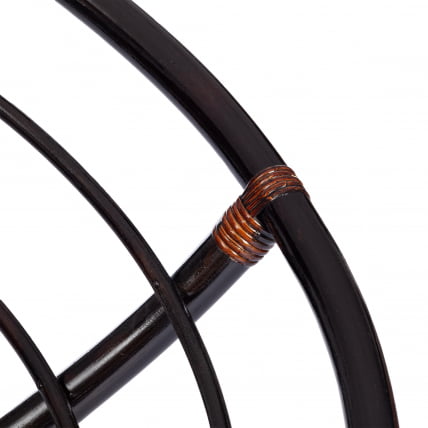 Диван MAMASAN/МАМАСАН 23/02 W /с подушкой/ подушка 182х119 см, 169х102х80 см, Antique brown (античный черно-коричневый), флок, олива, 23_10