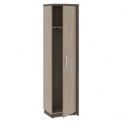 Шкаф/Гардероб узкий с глухой дверью правый WOOD&STONE СФ-534572 Бетон Чикаго темный Дрифтвуд_1