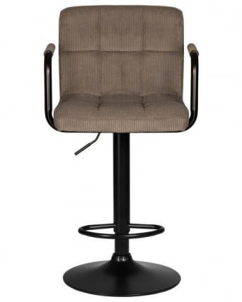 Стул барный ДОБРИН КРУГЕР АРМ БЛАCК (какао вельвет (ЛАР-Е2041-05)) 2 шт / DOBRIN KRUGER ARM BLACK (LAR-E2041-05))_3