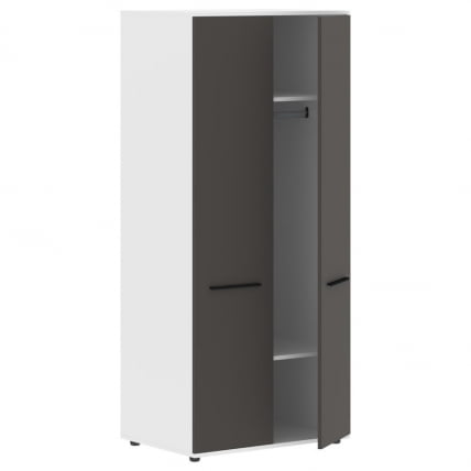 Гардероб EDIS ECWS 85 Мокко Черный Белый_1