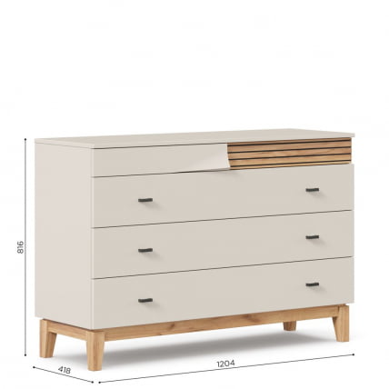 Комод 1200 Нильс ЛД 423.050.000 Кашемир/Дуб Тортуга_7