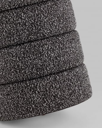 Пуф с ящиком Hive XS букле черный меланж_5