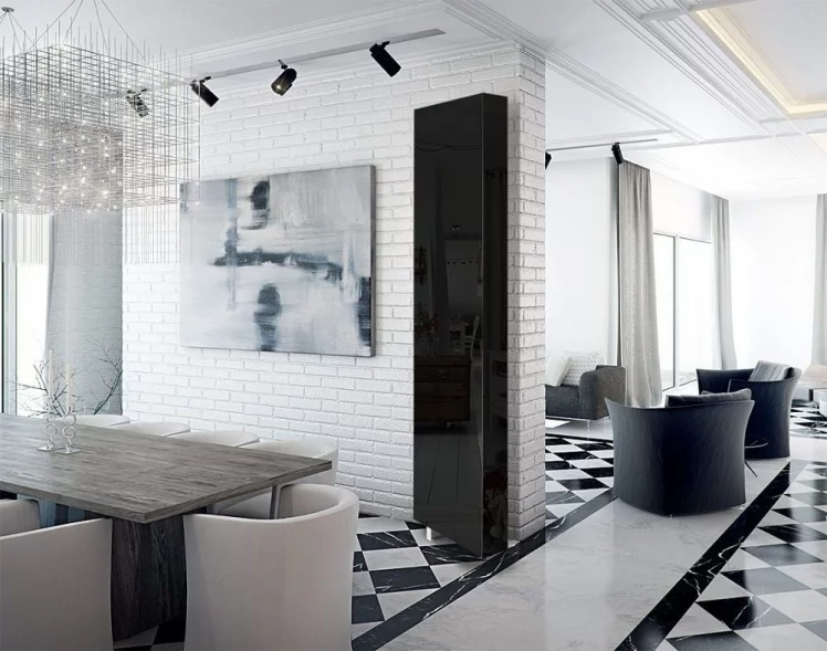 Поворотный шкаф в черном глянцевом стекле Драйв Шелф (левый) Венге_0