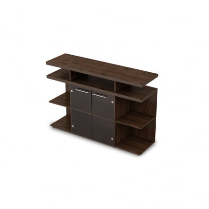 Шкаф низкий со стеклом TAIM-MAX 4ШН.012.1 Брауни_0