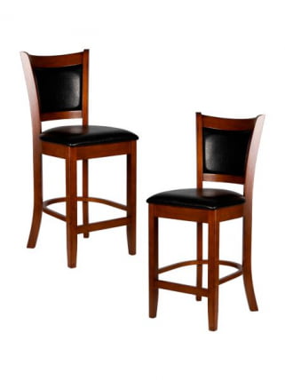 Стул полубарный DOBRIN GARRY COUNTER (шоколад, черный) 2 шт_1